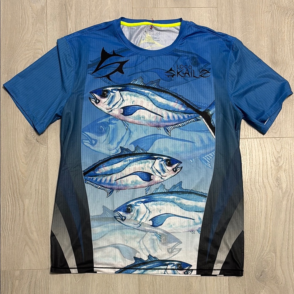 🔥BUNDLESALE Mens M Lico Skailz Performance Fishing short sleeve shirt NWOT